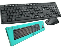 KIT TECLADO E MOUSE OFFICE SEM FIO LOGITECH MK235