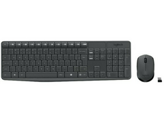KIT TECLADO E MOUSE OFFICE SEM FIO LOGITECH MK235 - comprar online