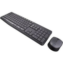 KIT TECLADO E MOUSE OFFICE SEM FIO LOGITECH MK235 na internet