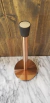 Porta Rollo Acero Inox Punta Negra Silicona Cobre Bronce - comprar online