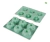 Molde Para Muffins X 6 Savarin Silicona Turquesa