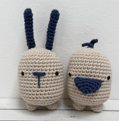 conejo y pollito - set de sonajeros en internet