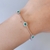 Pulseira Diamantes com Esmeralda Colombiana Ouro Branco 18K - loja online