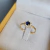 Anel Flower Safira Azul com Diamantes - comprar online