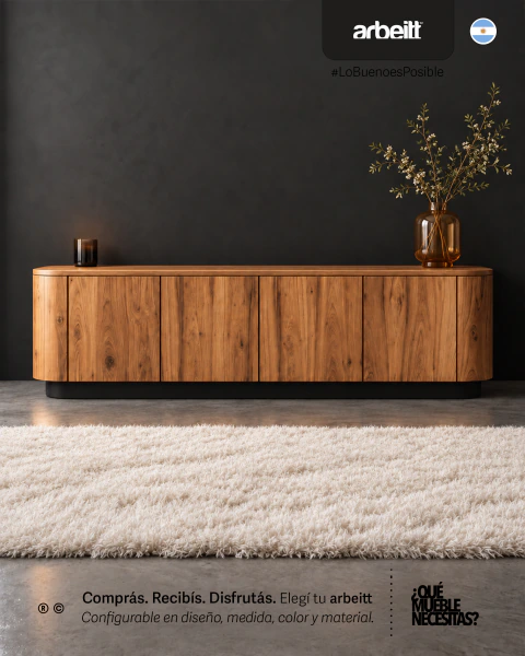 rack de tv consola arbeitt™ Rufino | Colección kurve™