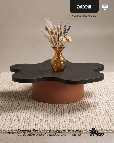 mesa de living arbeitt™ Trébol | Colección kurve™
