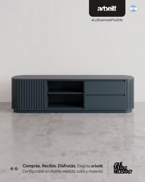 rack de tv consola arbeitt™ Ruca | Colección kurve™