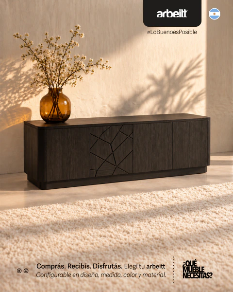 rack de tv consola arbeitt™ Alcorta | Colección kurve™