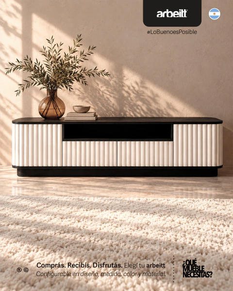 rack de tv consola arbeitt™ Smith | Colección kurve™