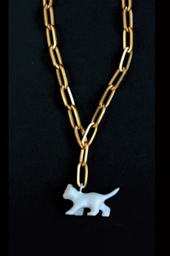COLLAR FELIN BLANCO