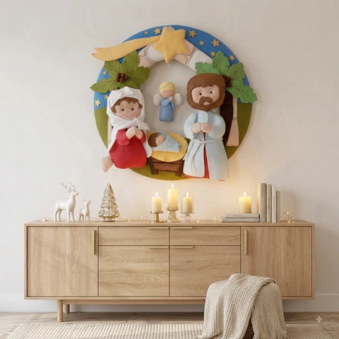 Guirlanda de Natal em Feltro