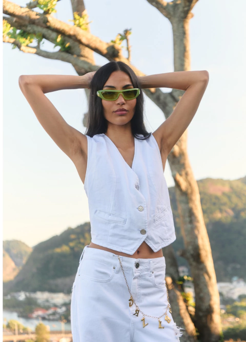 Chaleco Aura blanco
