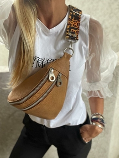 Riñonera Urbana de Ecocuero con Bolsillo externo