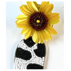 Aros Bota Margarita - Divinos Abalorios