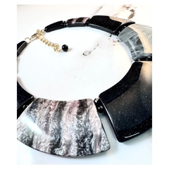 Collar Resina Circle Black - tienda online