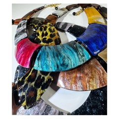 Collar Resina Circle Animal - Divinos Abalorios