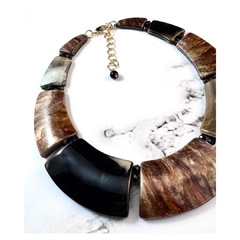 Collar Resina Circle Moca - tienda online