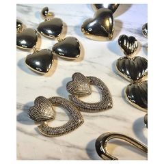 Imagen de Aros Corazón Bombé
