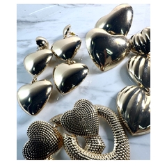 Aros Corazón Bombé - Divinos Abalorios