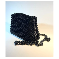 Mini Bag y Sobre Glenda Negra Perlas Tejidas - tienda online