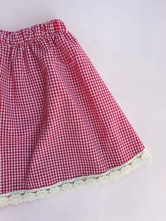Pollera Rubí Rojo - tienda online