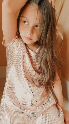 Vestido Shine Rosé