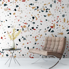 Vinilo decorativo TERRAZO1002 BLANCO - comprar online