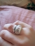 Anillo bombé tres marias - Ambar violeta Bs As