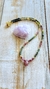 Collar mix de turmalinas & cuarzo cherry gold - Ambar violeta Bs As