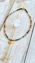Collar mix de turmalinas & estrella gold