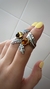 Anillo palma de ambar báltico