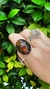 Anillo Gran Labradorita violeta plata 950
