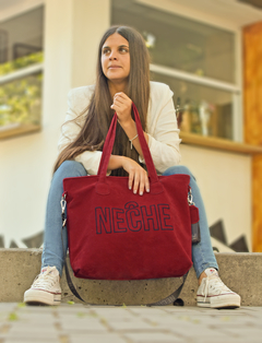 Tote Oxford plus red gamuza - comprar online