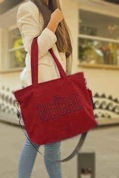Tote Oxford plus red gamuza