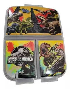 HERMETICO 3 DIVISIONES JURASSIC PARK - TAPER PLASTICO - comprar online