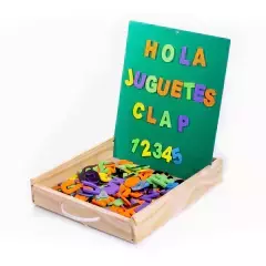 IMANTADO LETRAS CON CAJA DE MADERA