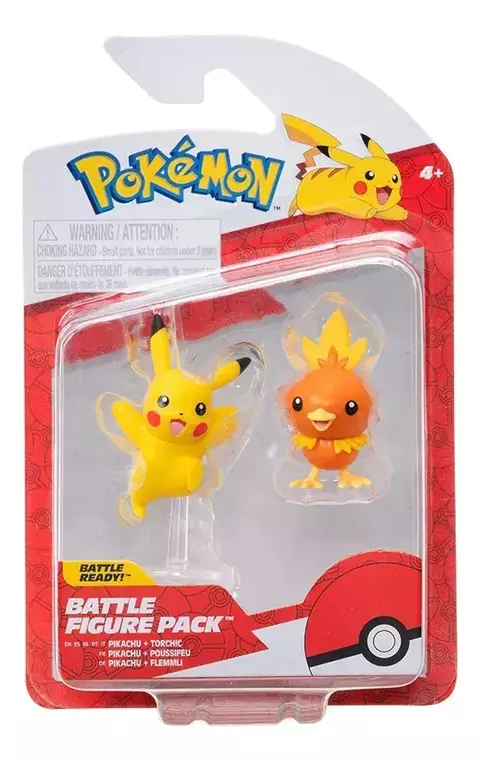 TORCHIC + PIKACHU PACK X2u POKEMON FIGURAS 5CM