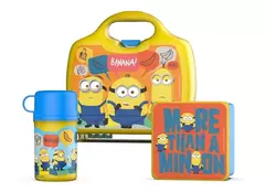 SET LUNCHERA CANTIMPLORA Y CAJA SANDWICH MINIONS