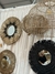 Espejo Natural y Negro Flecos - comprar online