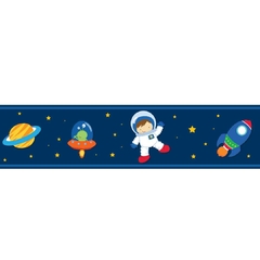 ASTRONAUTA FAIXA ADESIVA DECORATIVA PAREDE