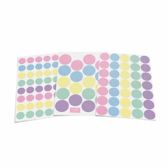 BOLINHAS ADESIVOS DE PAREDE INFANTIL CANDY COLLOR - comprar online