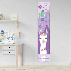 LHAMA ALPACA CÍLIOS RÉGUA DE CRESCIMENTO ADESIVO DECORATIVO DE PAREDE - comprar online
