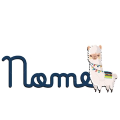 LHAMA NOME MDF DECORATIVO