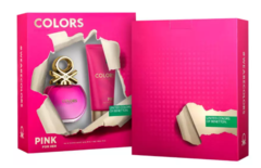 Kit Colors Pink Benetton Feminino - Eau de Toilette 80ml + Body Lotion