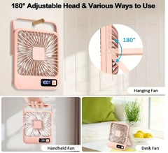 Ventilador Mini De Mano Portatil Inalámbrico Recargable Usb - tienda online
