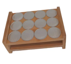 Porta Capsulas De Cafe Madera Bambu 12 Capsulas Bandeja en internet
