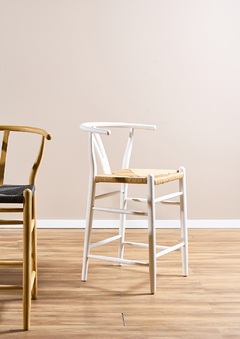Banqueta Wishbone Blanca en internet