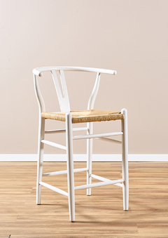 Banqueta Wishbone Blanca - comprar online