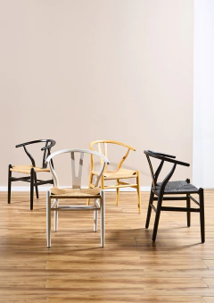 Silla Wishbone Negra Total Black en internet