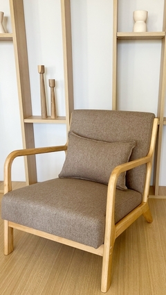Sillón Alba Natural Chenille c/Taupe en internet